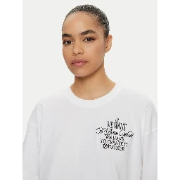 تي شيرت قطني أبيض