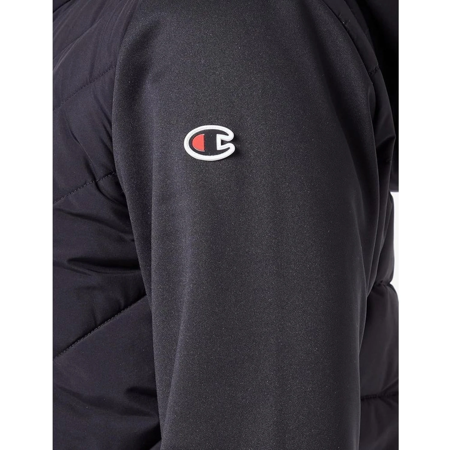 Black Polyester Shell Jacket