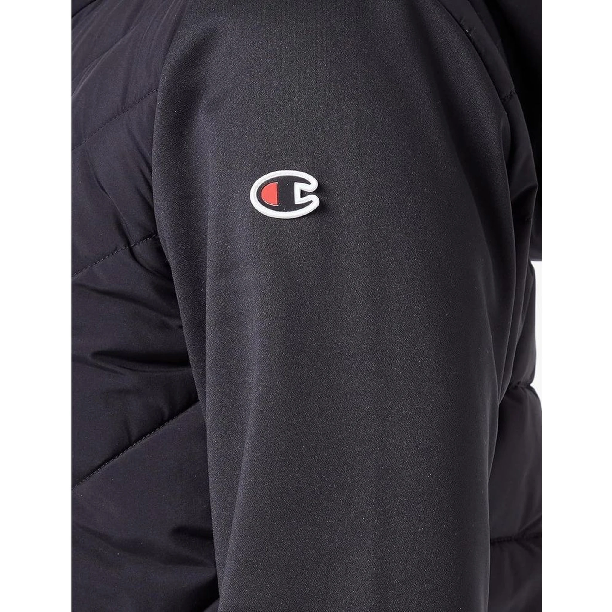 جاكيت خارجي من البوليستر الأسود