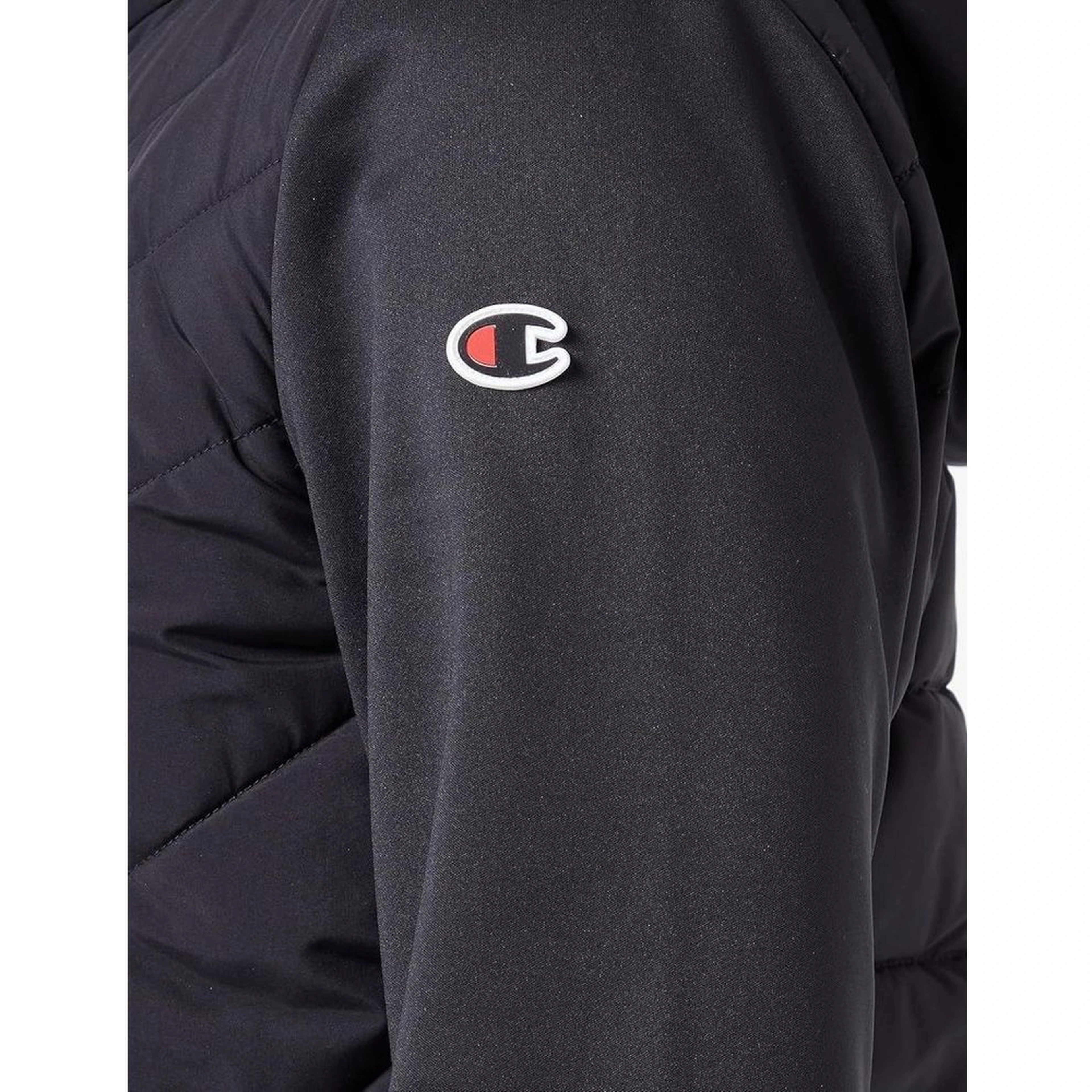 Black Polyester Shell Jacket