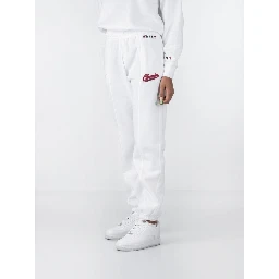 بنطال رياضي أبيض من القطن (بنطال للتمارين الرياضية)