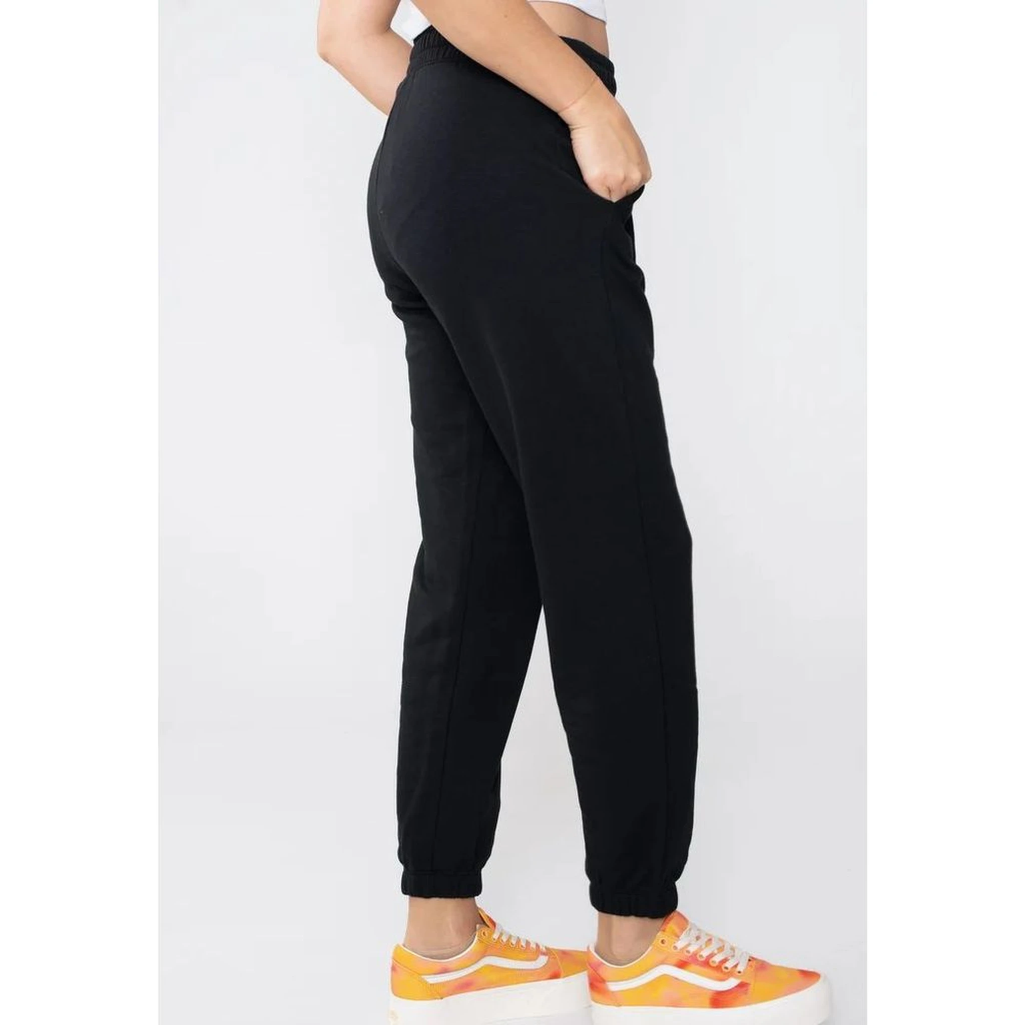 Black Cotton Joggers (Workout Pants)