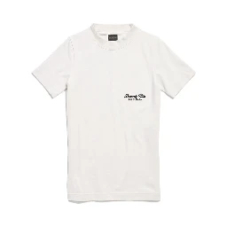 تي شيرت قطني أبيض