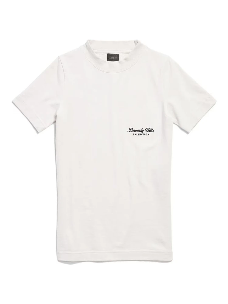 تي شيرت قطني أبيض