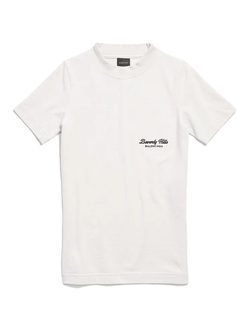 تي شيرت قطني أبيض