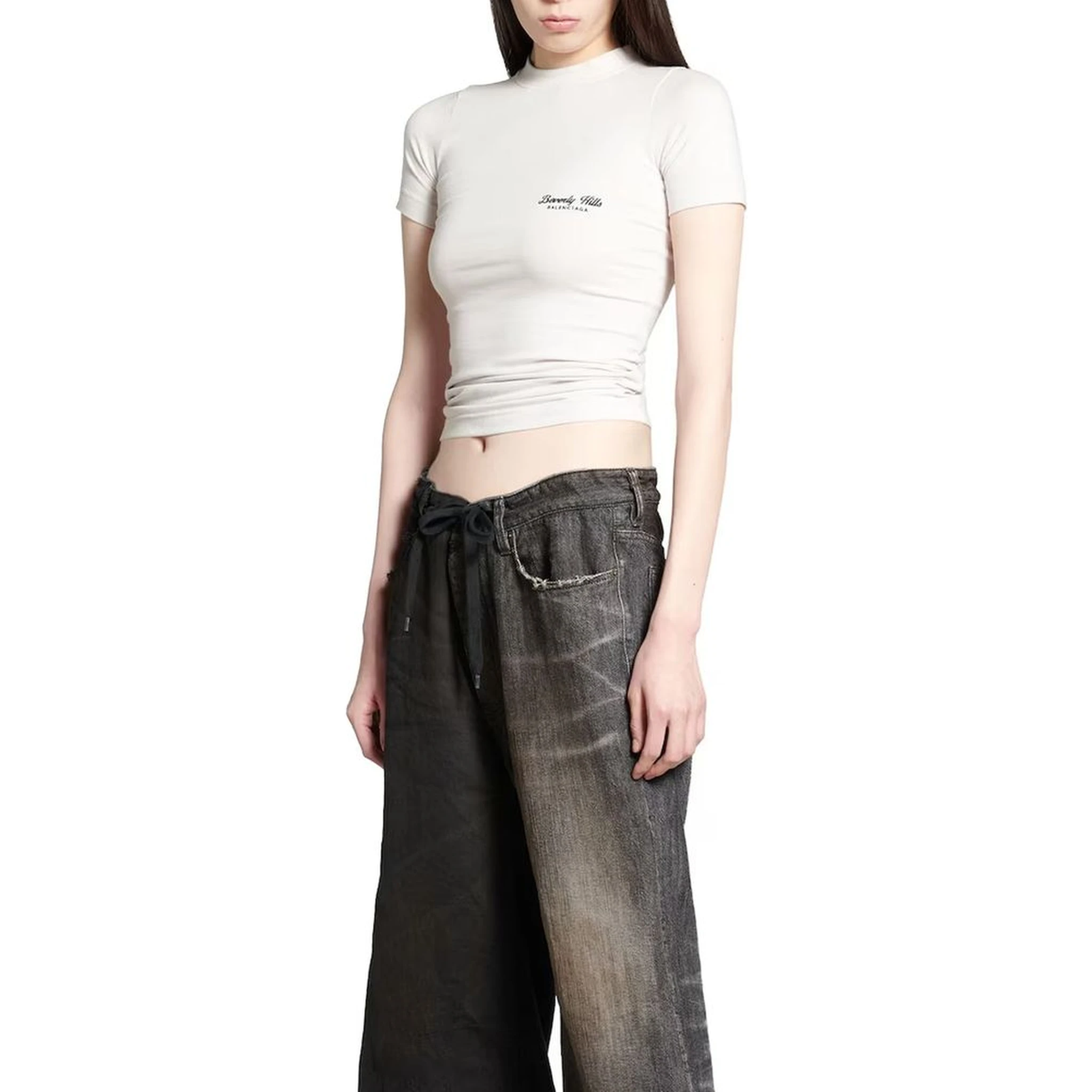 تي شيرت قطني أبيض