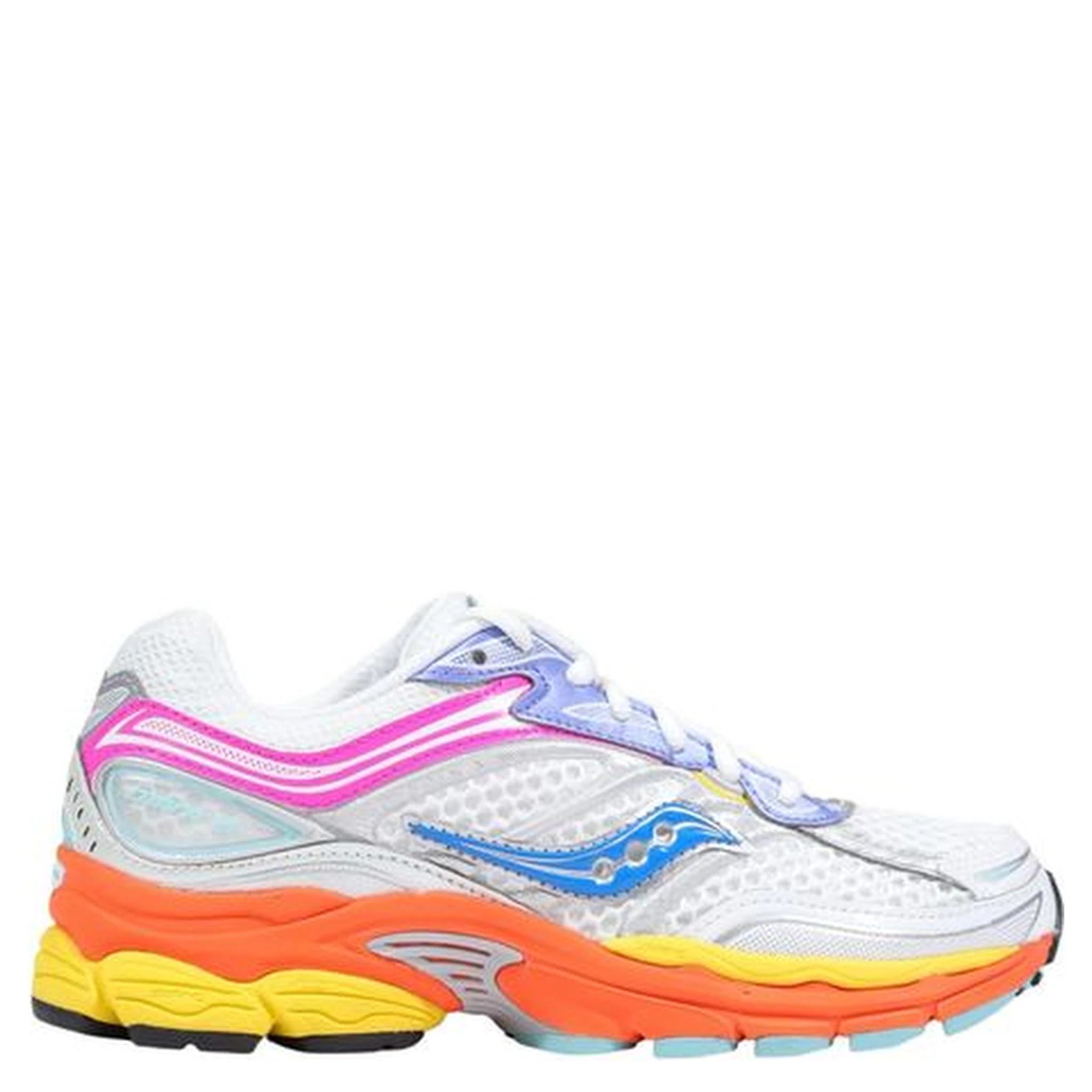 White Synthetic Athletic Sneakers