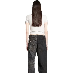 تي شيرت قطني أبيض