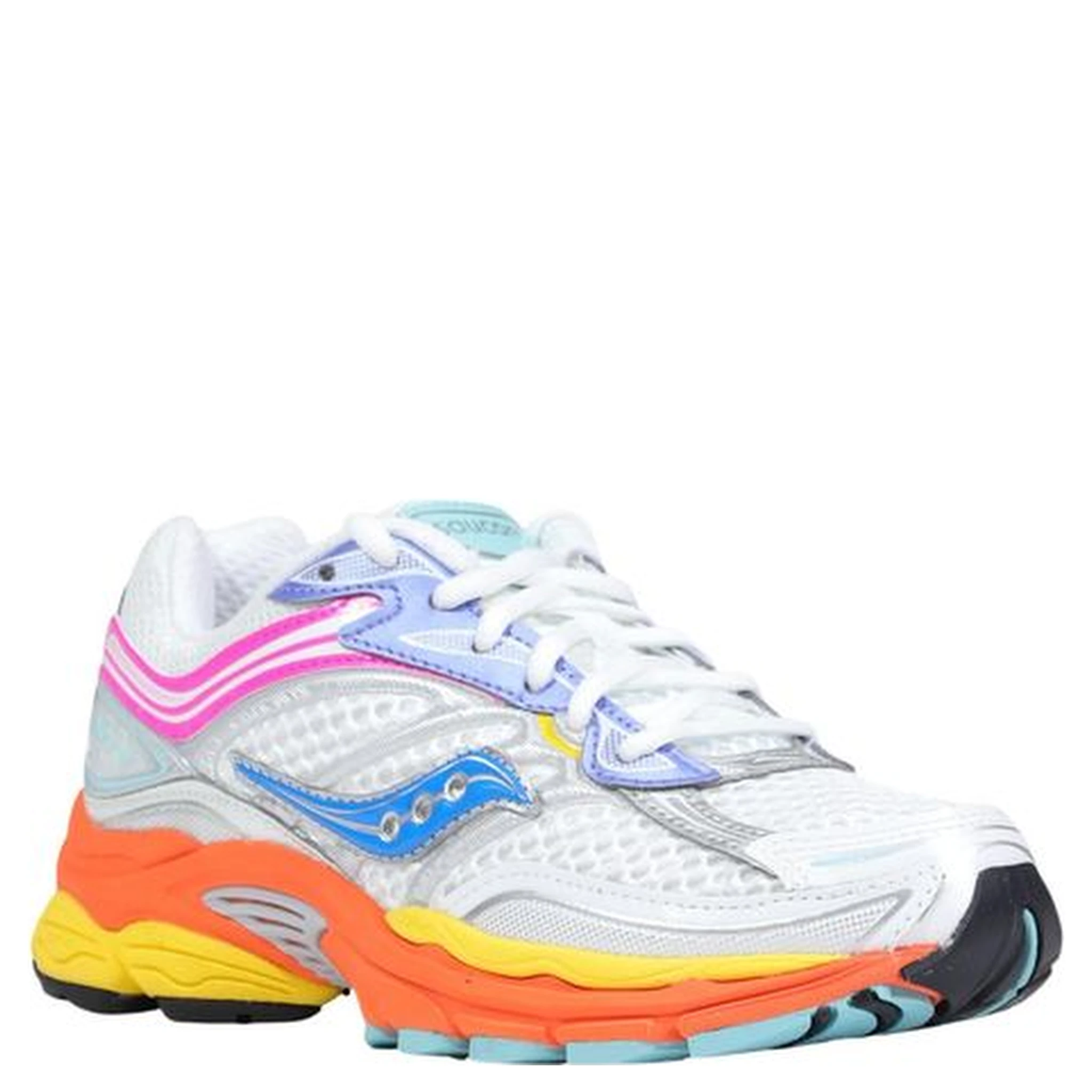 White Synthetic Athletic Sneakers