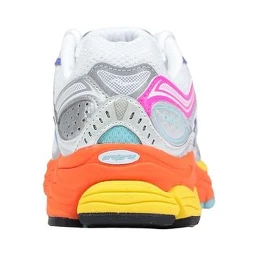 White Synthetic Athletic Sneakers