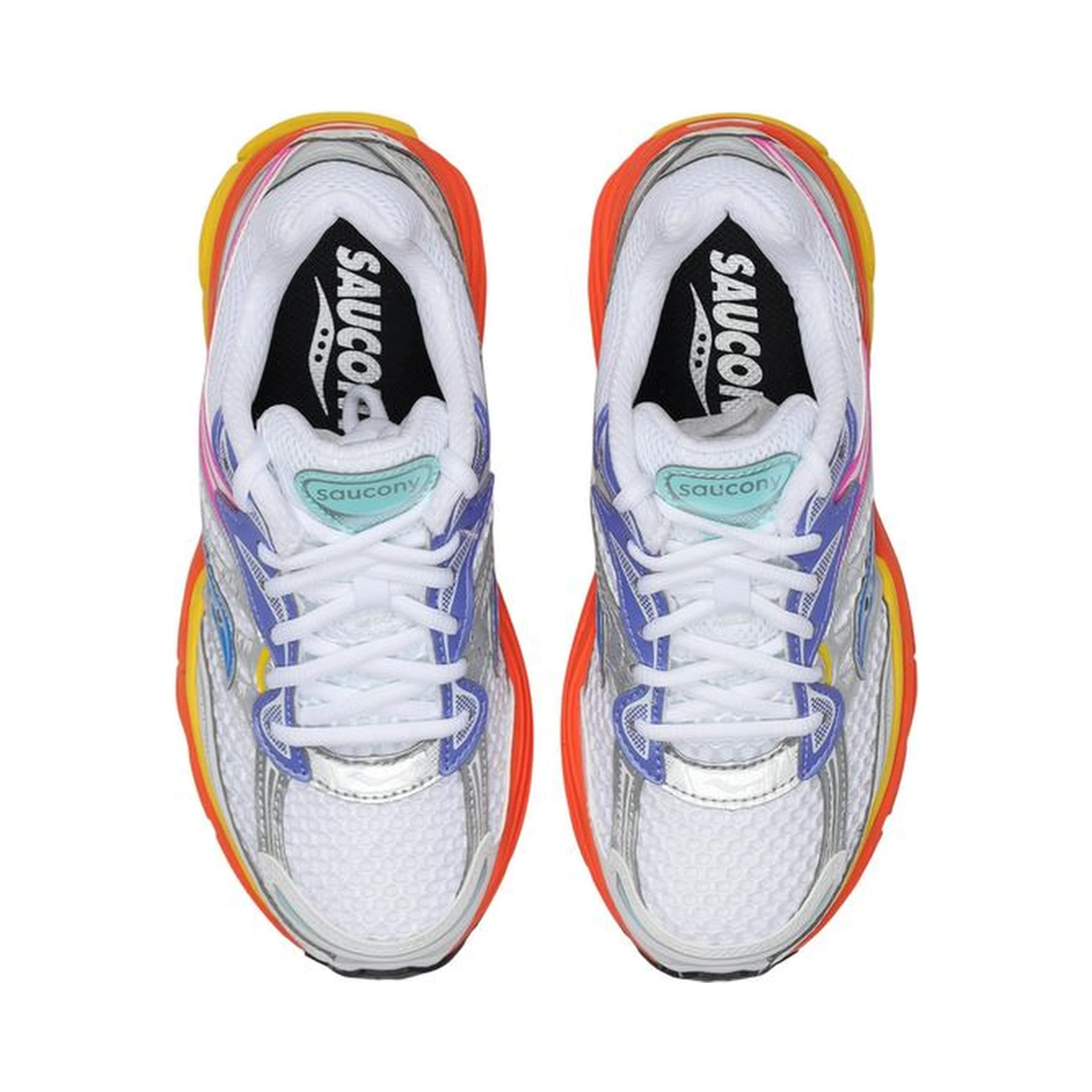 White Synthetic Athletic Sneakers