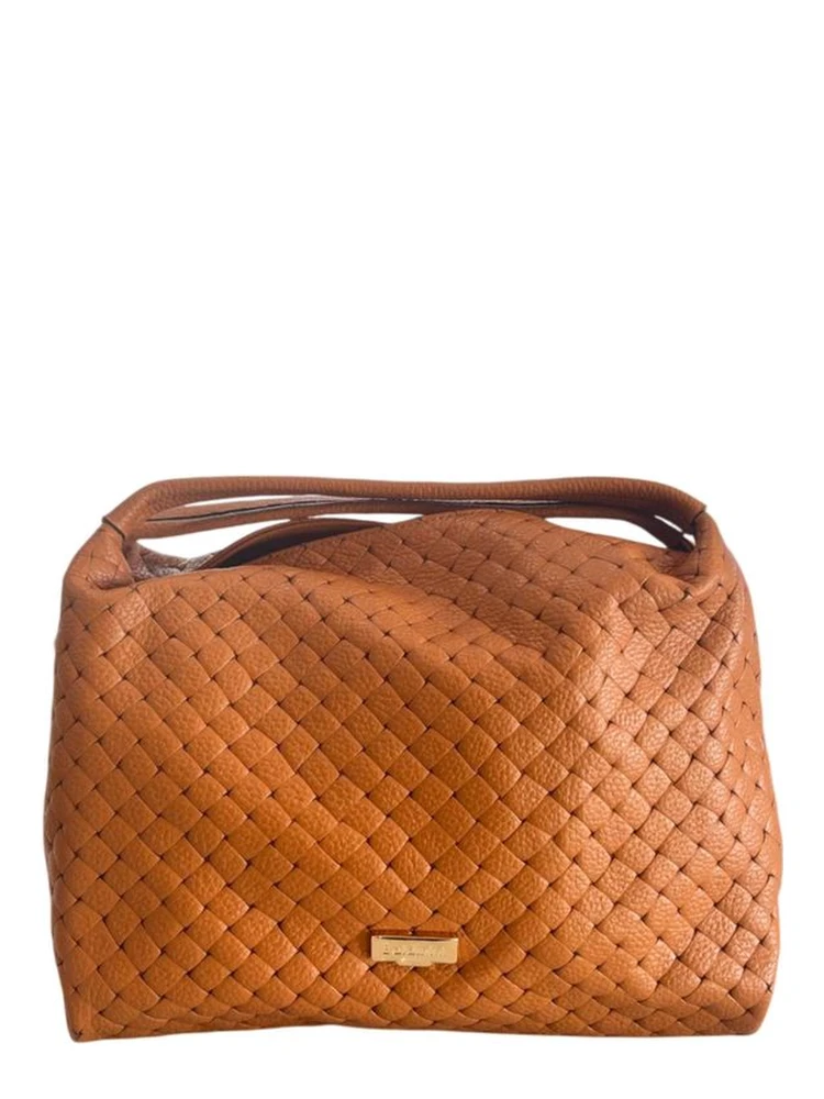 Brown Cowhide Leather Women's Handbag