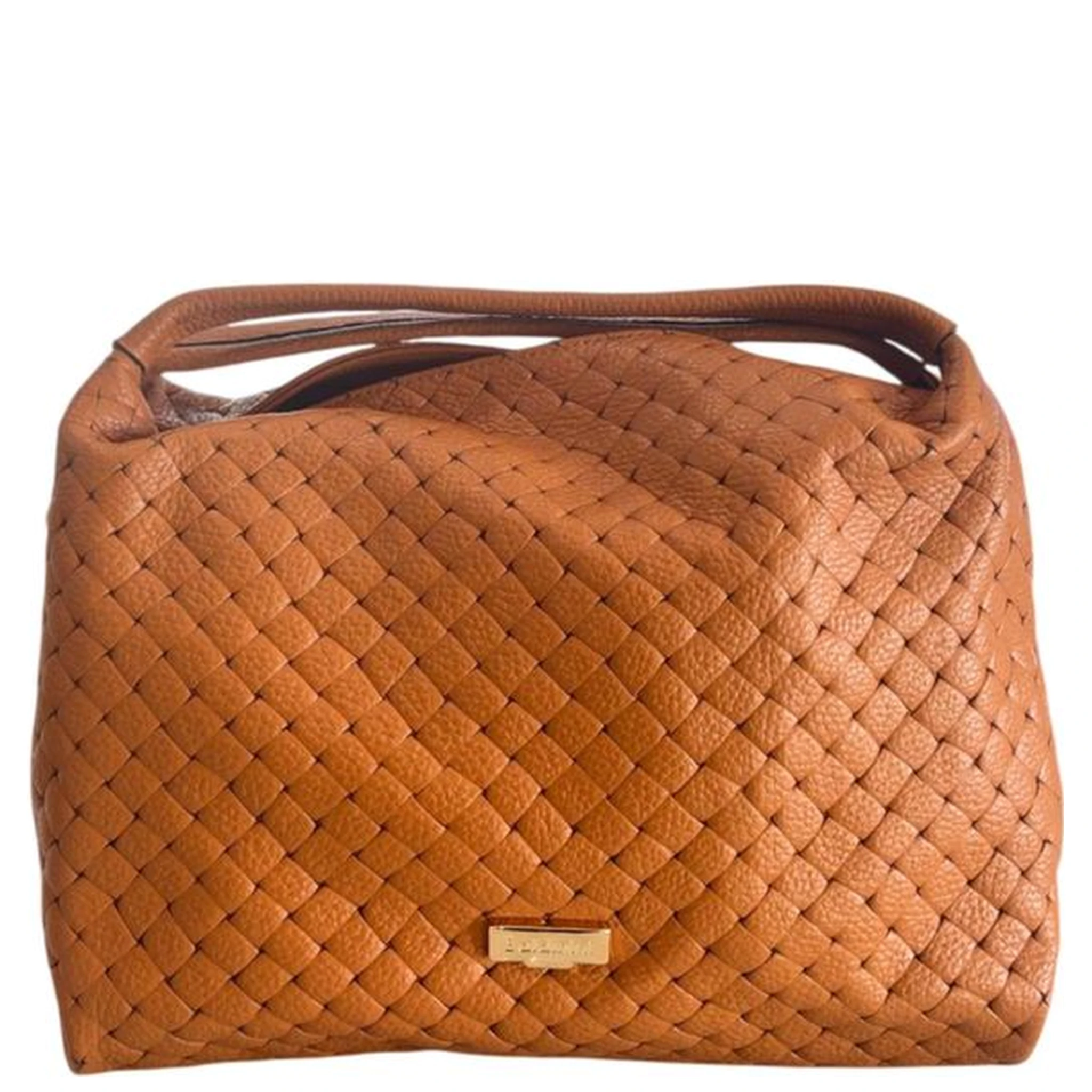 Brown Cowhide Leather Women's Handbag