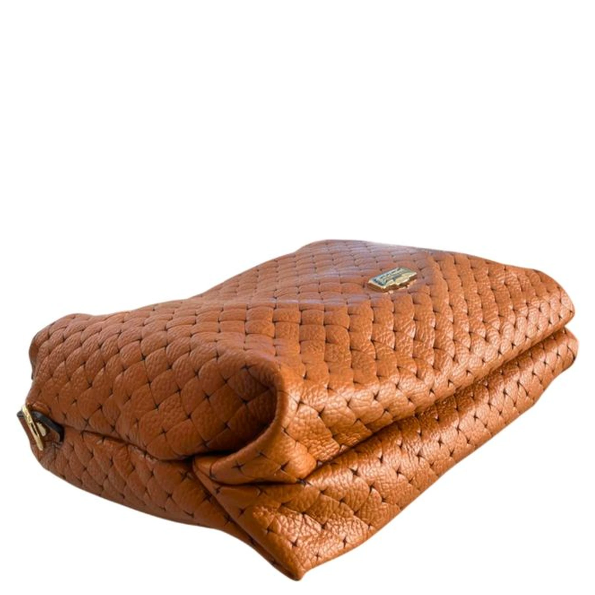 Brown Cowhide Leather Women's Handbag