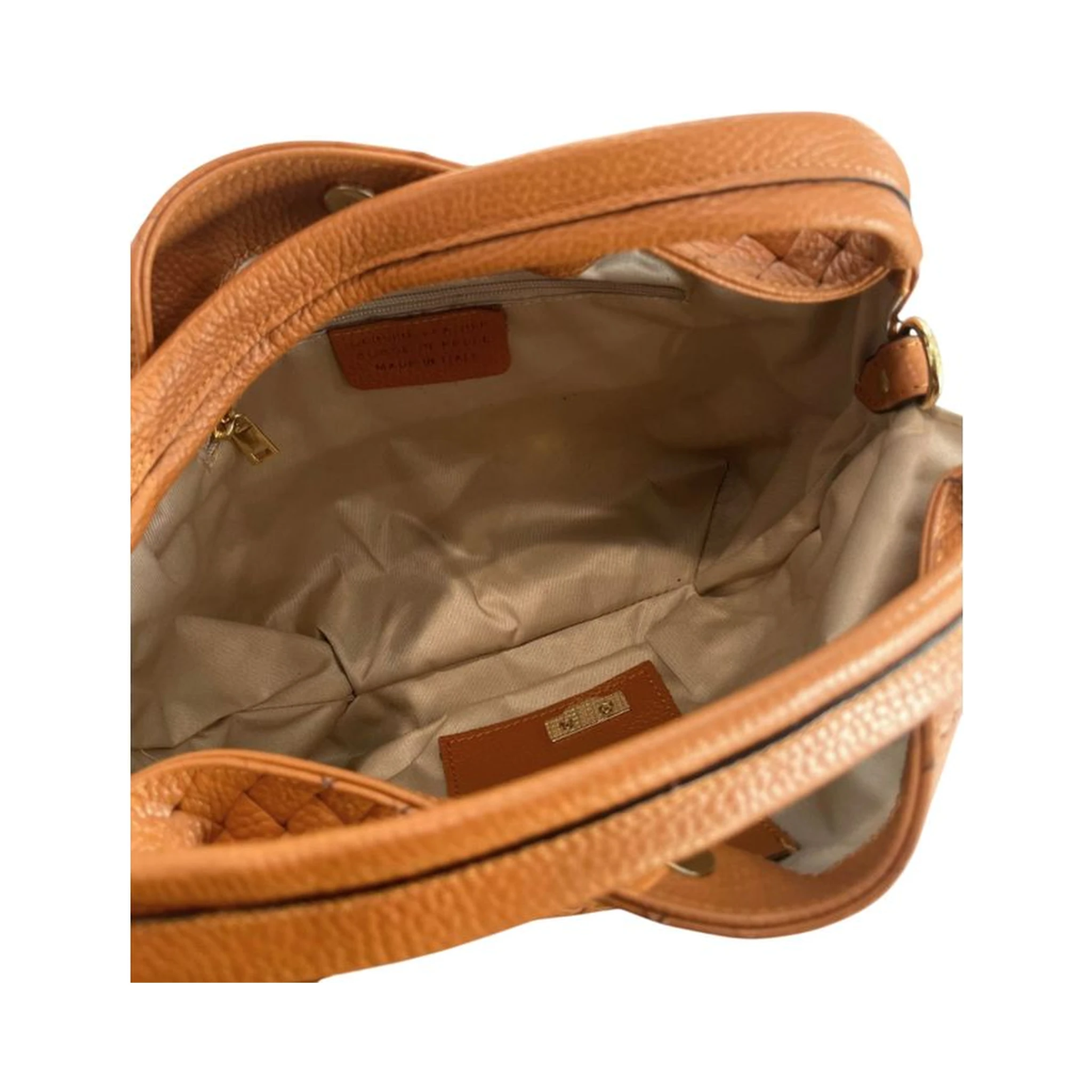 Brown Cowhide Leather Women's Handbag