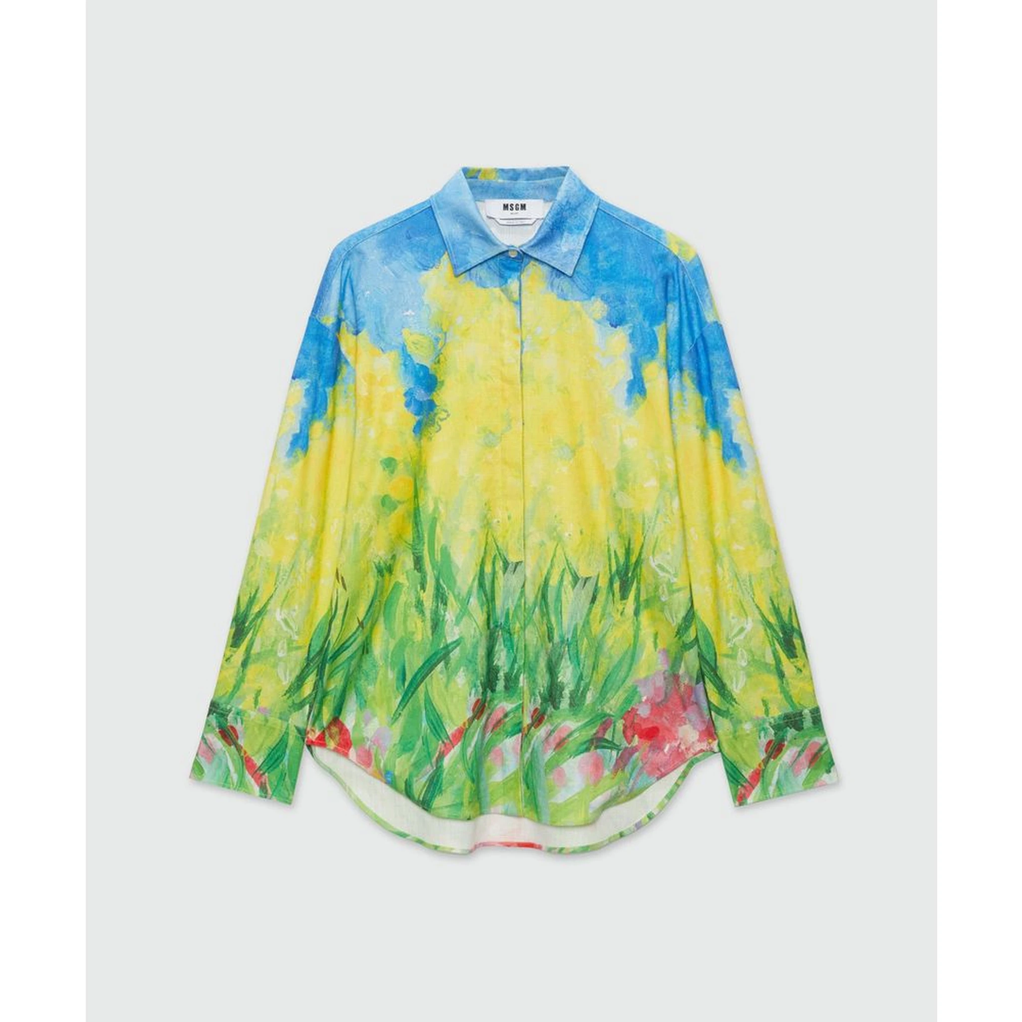 Bicolor Cotton Blouse