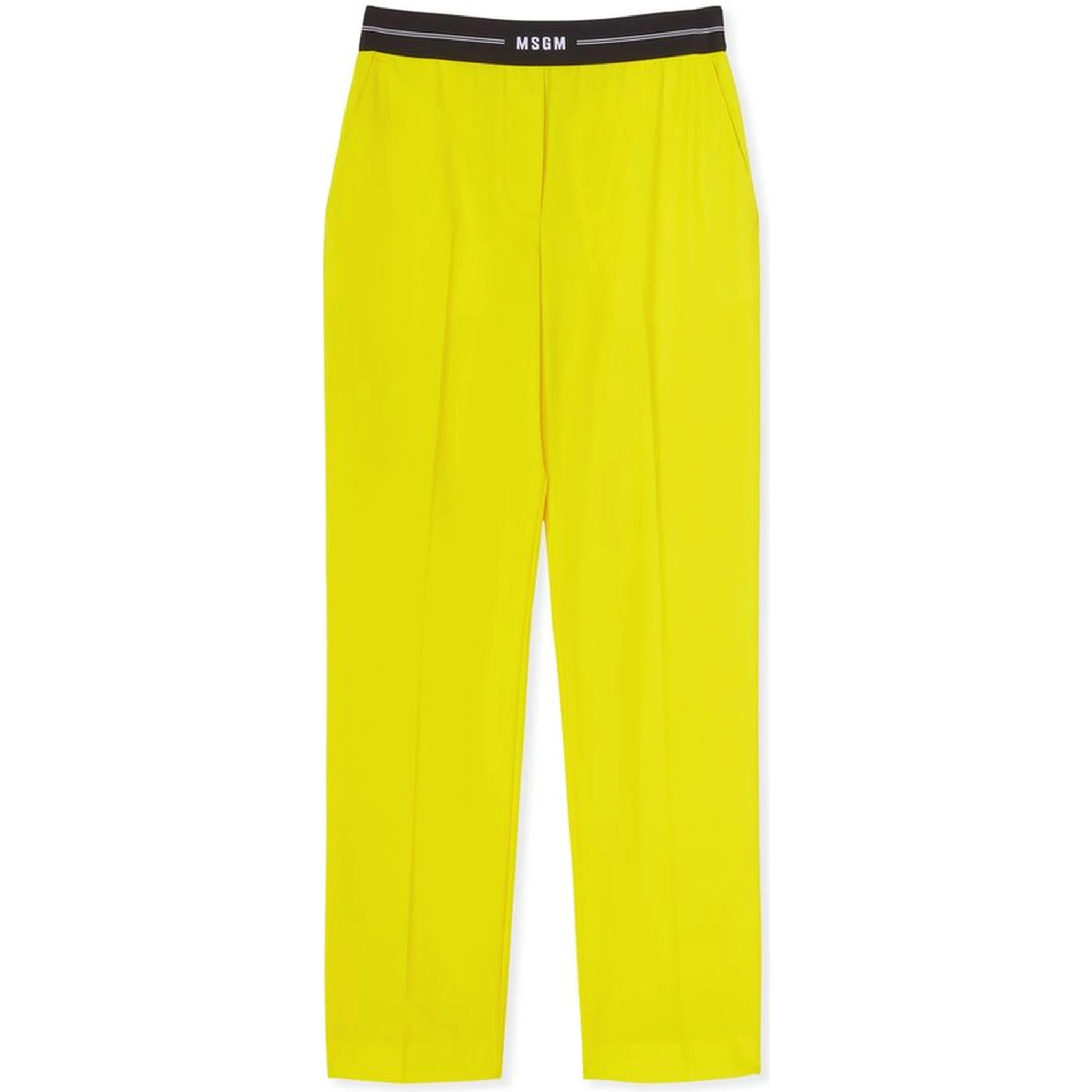 Bicolor Wool Casual Pants