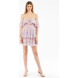 Light Blue Polyamide Casual Dress