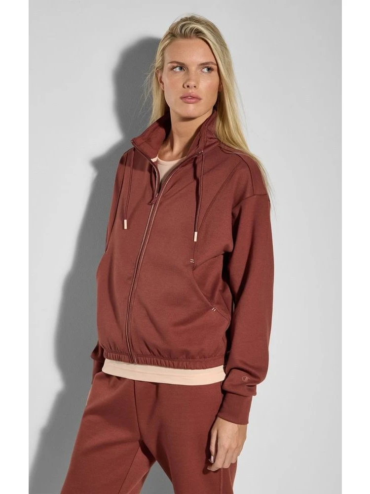 Burgundy Polyester Sweatshirt