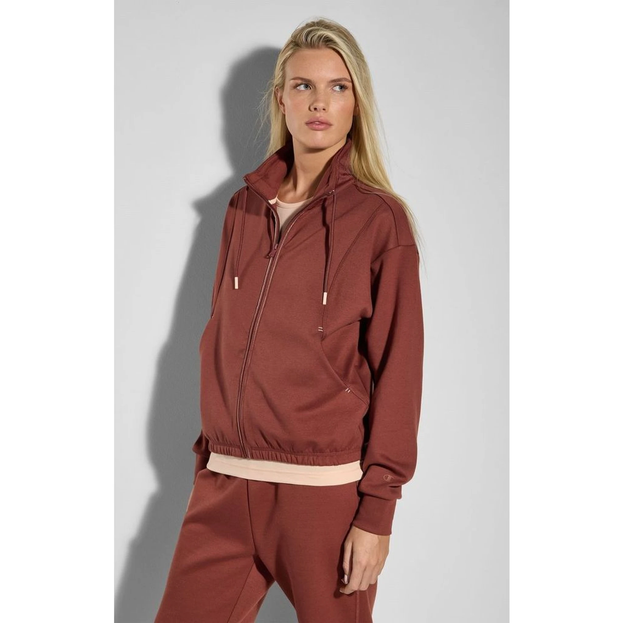 Burgundy Polyester Sweatshirt