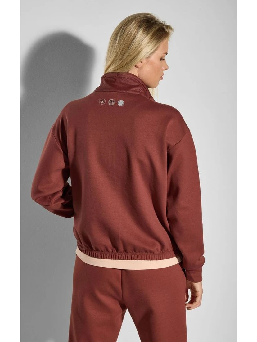 Burgundy Polyester Sweatshirt