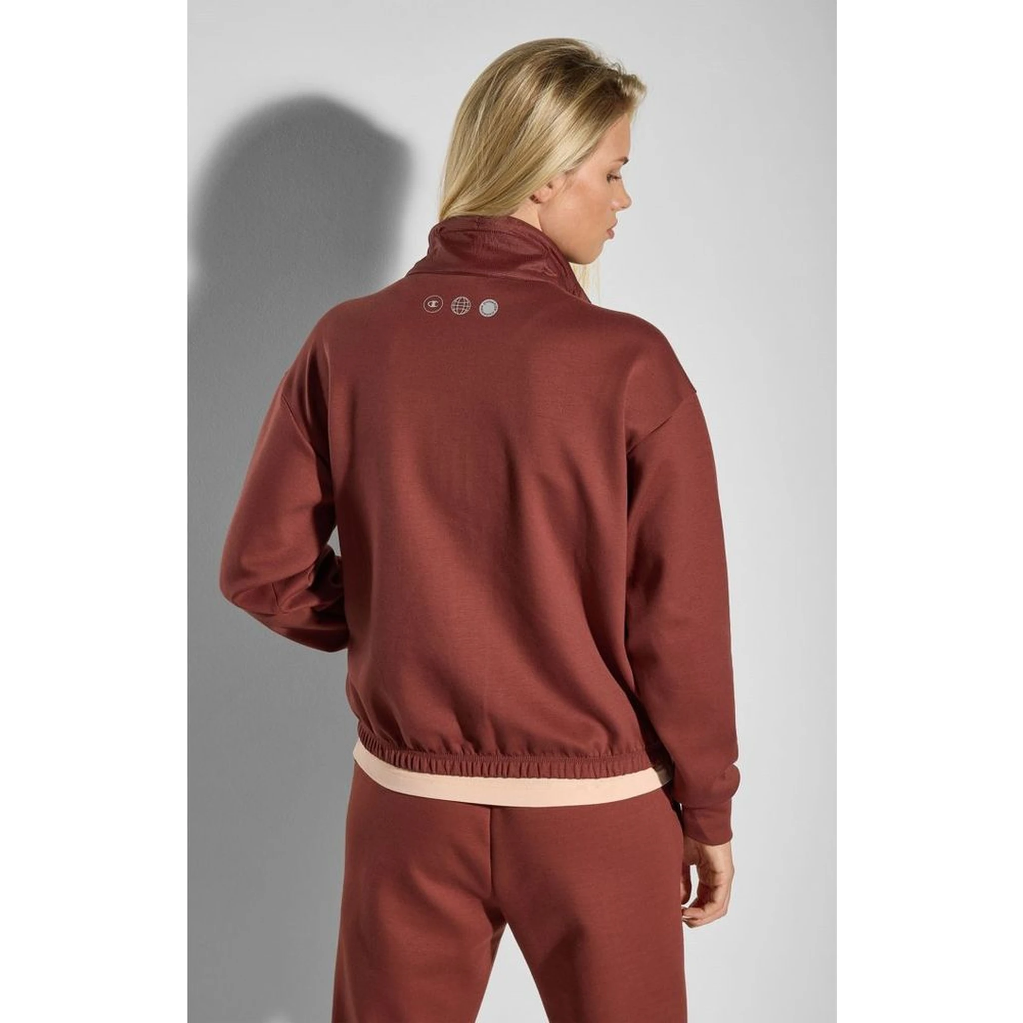 Burgundy Polyester Sweatshirt