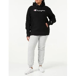 سويت شيرت قطني أسود