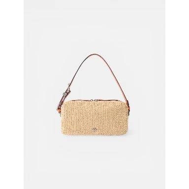 PINKO BAULETTO TRITTICO RAFIA handbag
