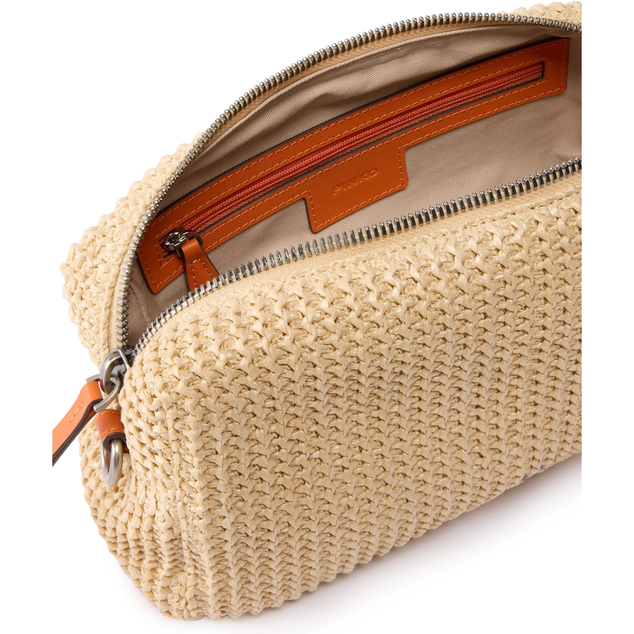 PINKO BAULETTO TRITTICO RAFIA handbag