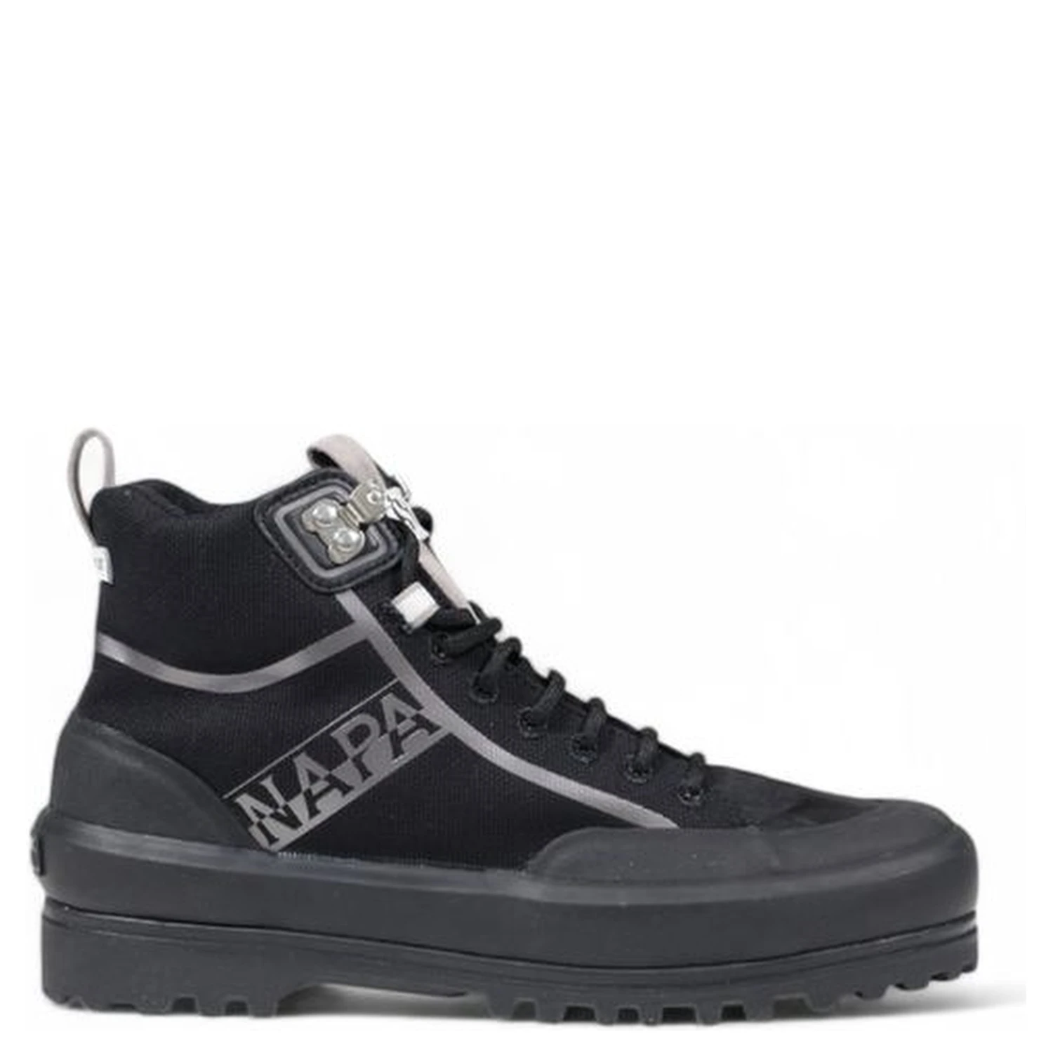 Black Fabric Athletic Sneakers