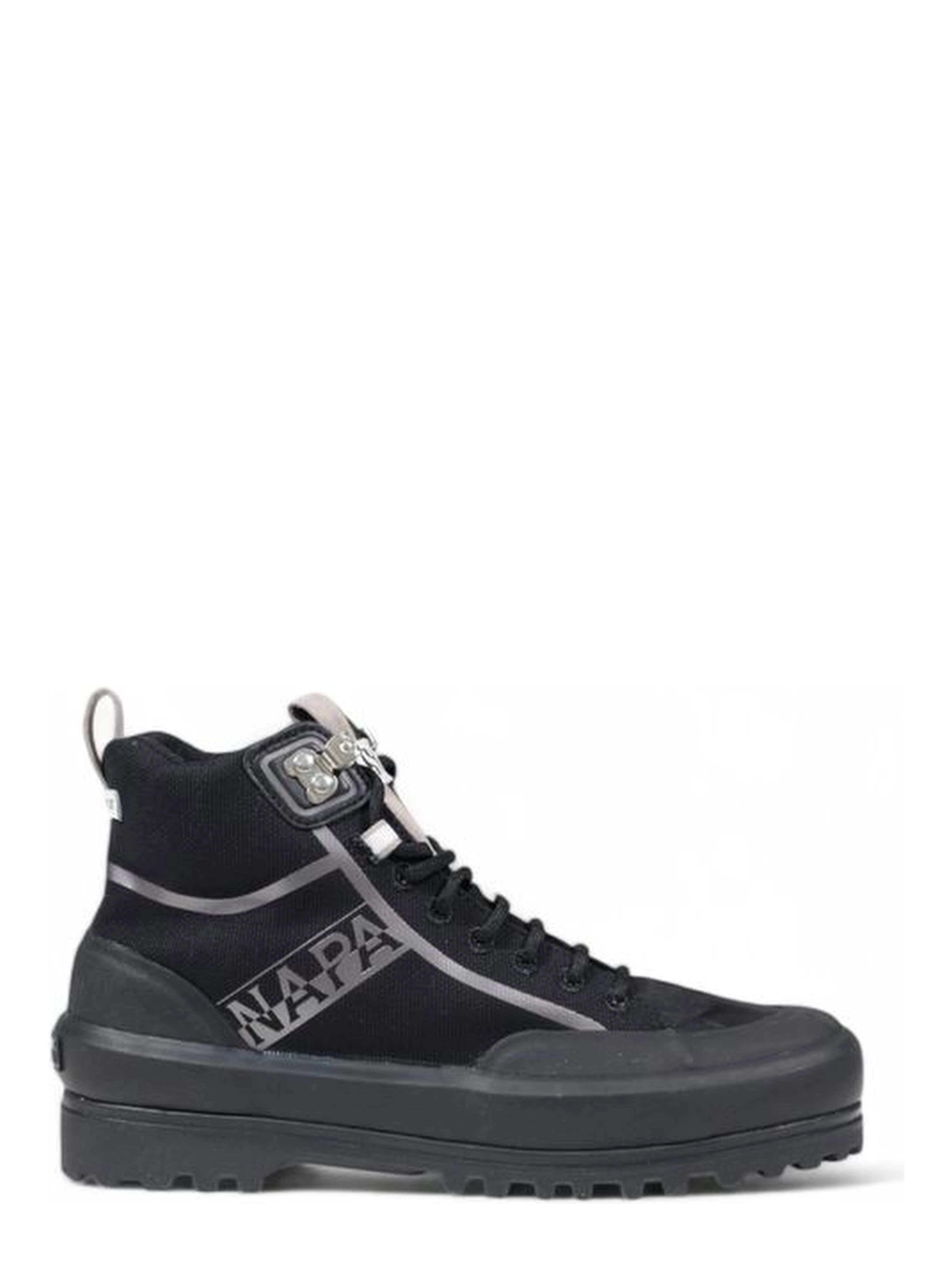 Black Fabric Athletic Sneakers