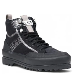 حذاء رياضي أسود من القماش