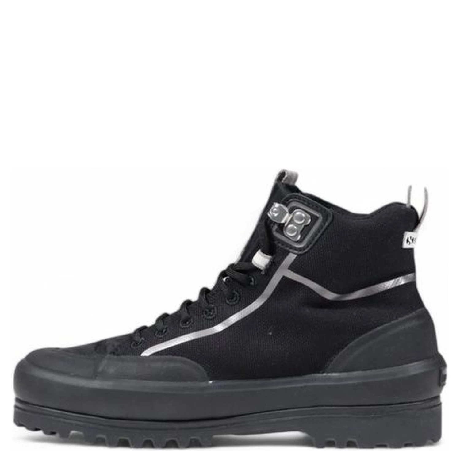 Black Fabric Athletic Sneakers