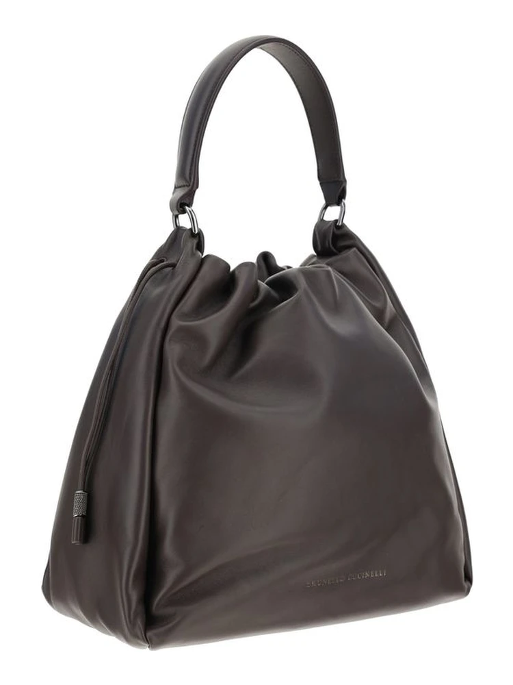 حقيبة كتف بوس توروس من جلد العجل البني alternative