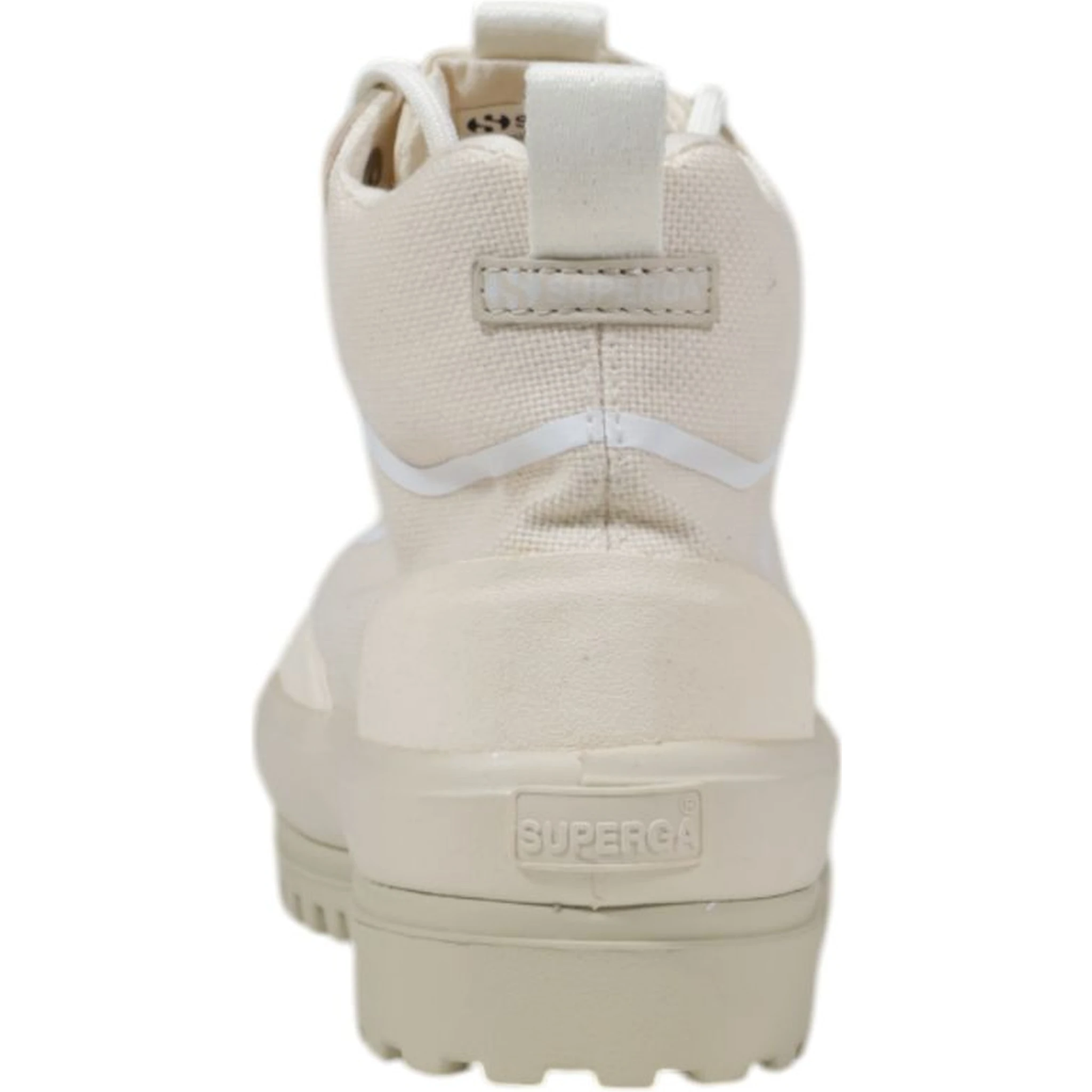 Beige Fabric Sneakers