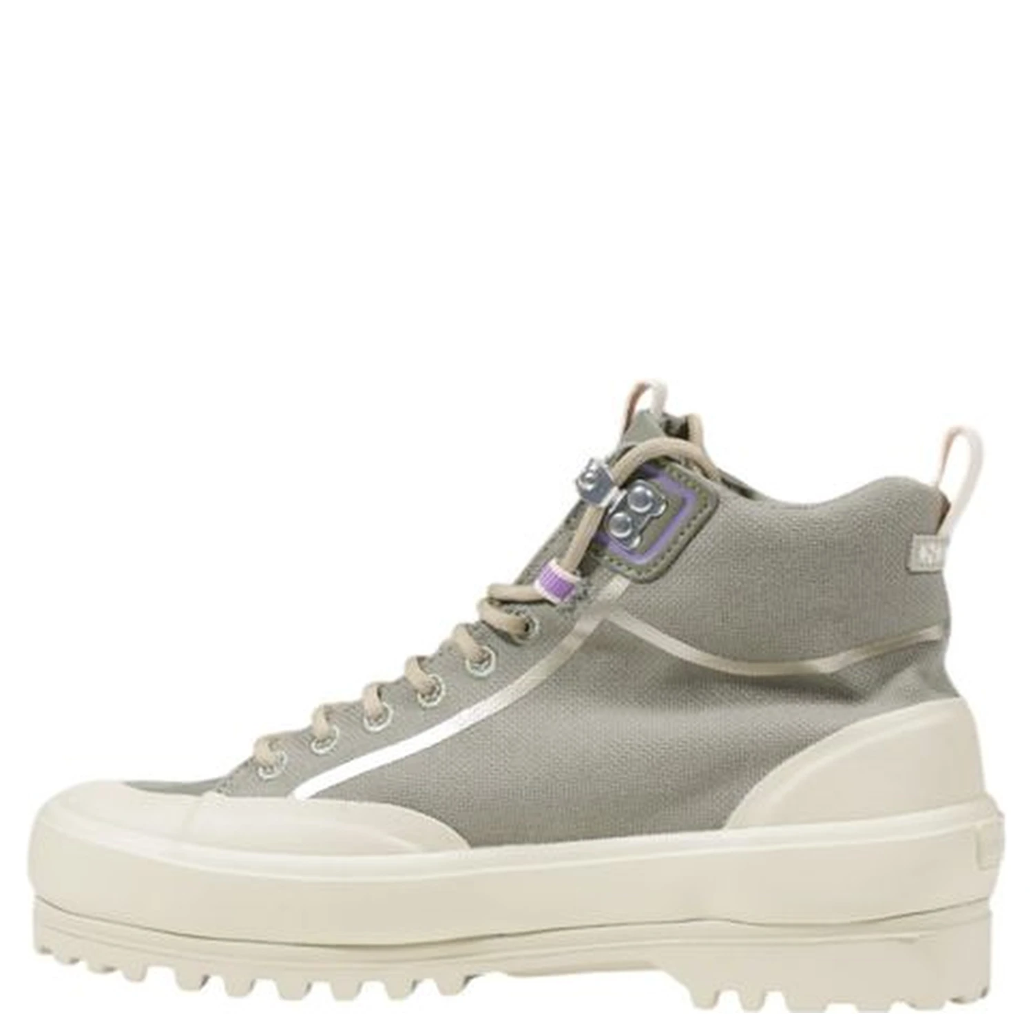 Green Fabric Athletic Sneakers