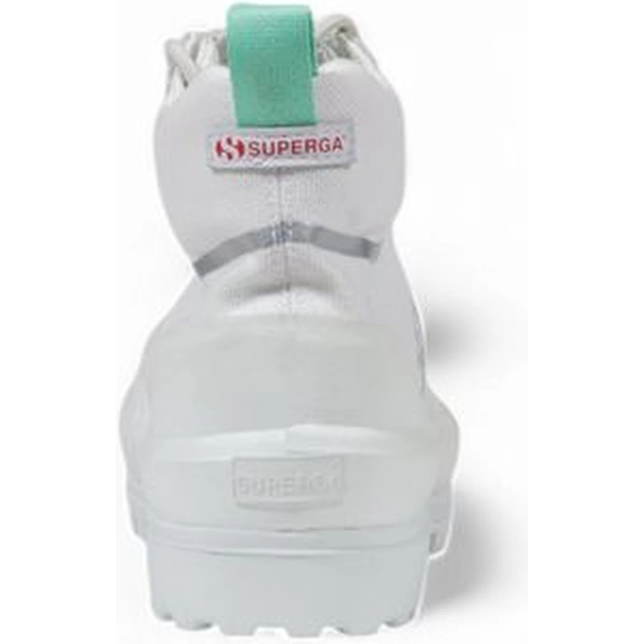 White Fabric Chunky Sneakers