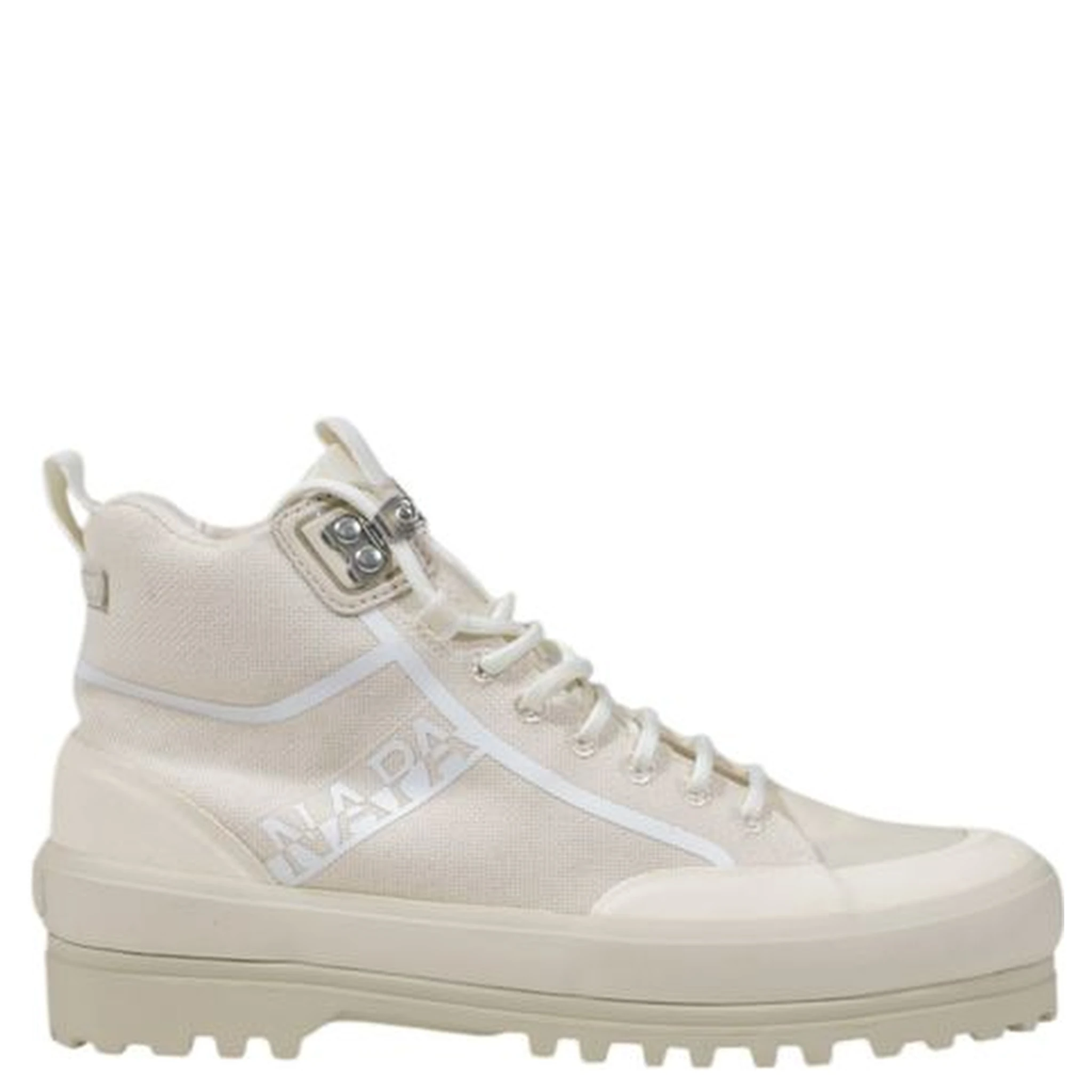 Beige Fabric Sneakers