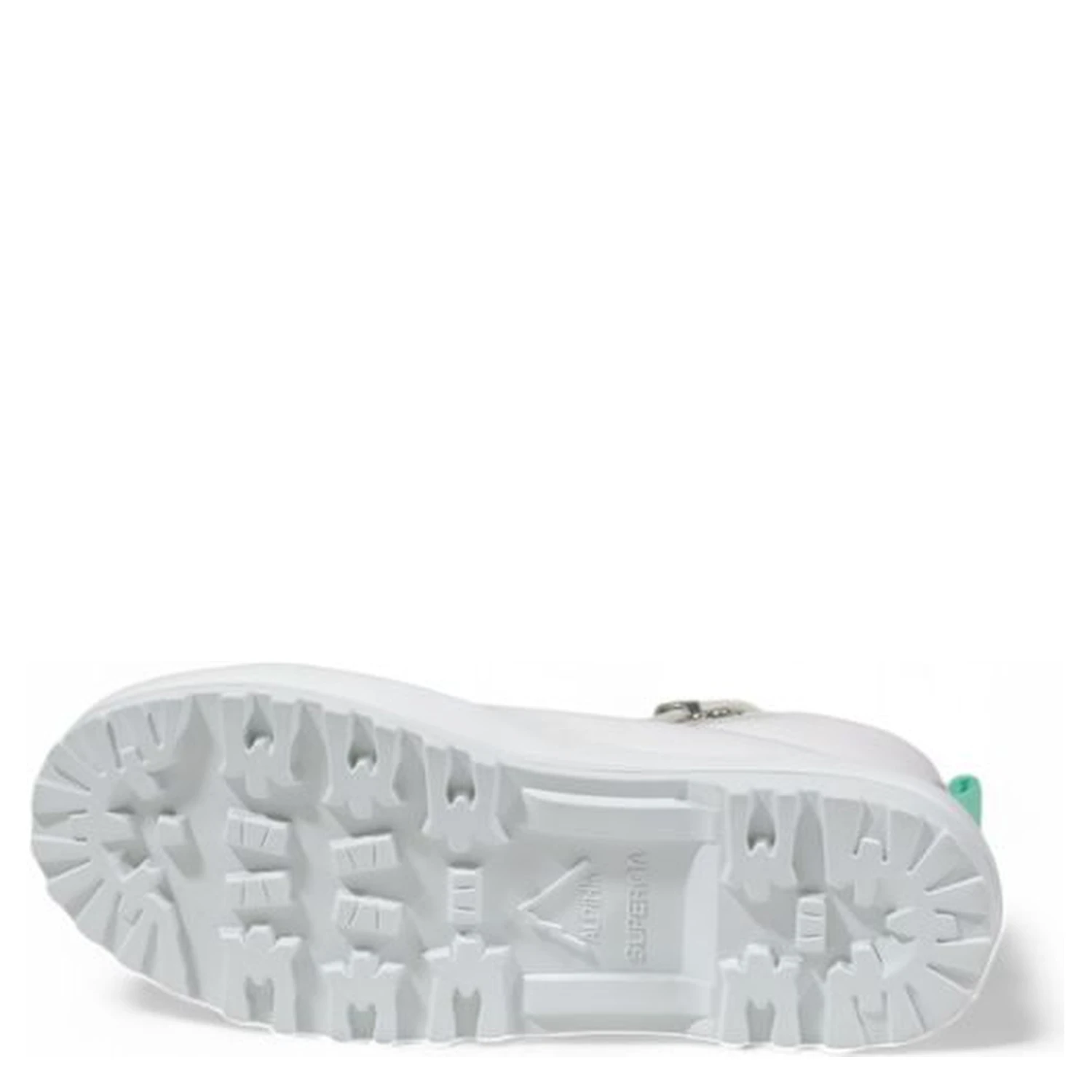 White Fabric Chunky Sneakers