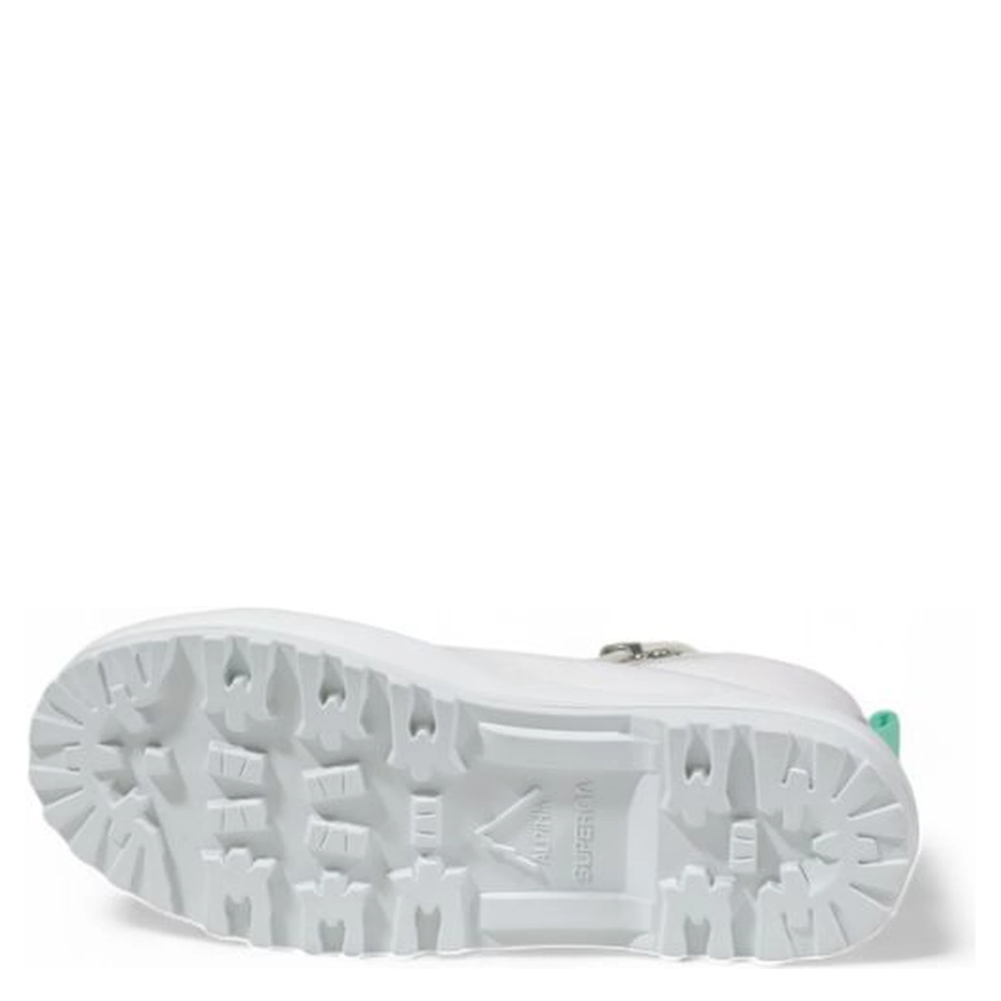 White Fabric Chunky Sneakers