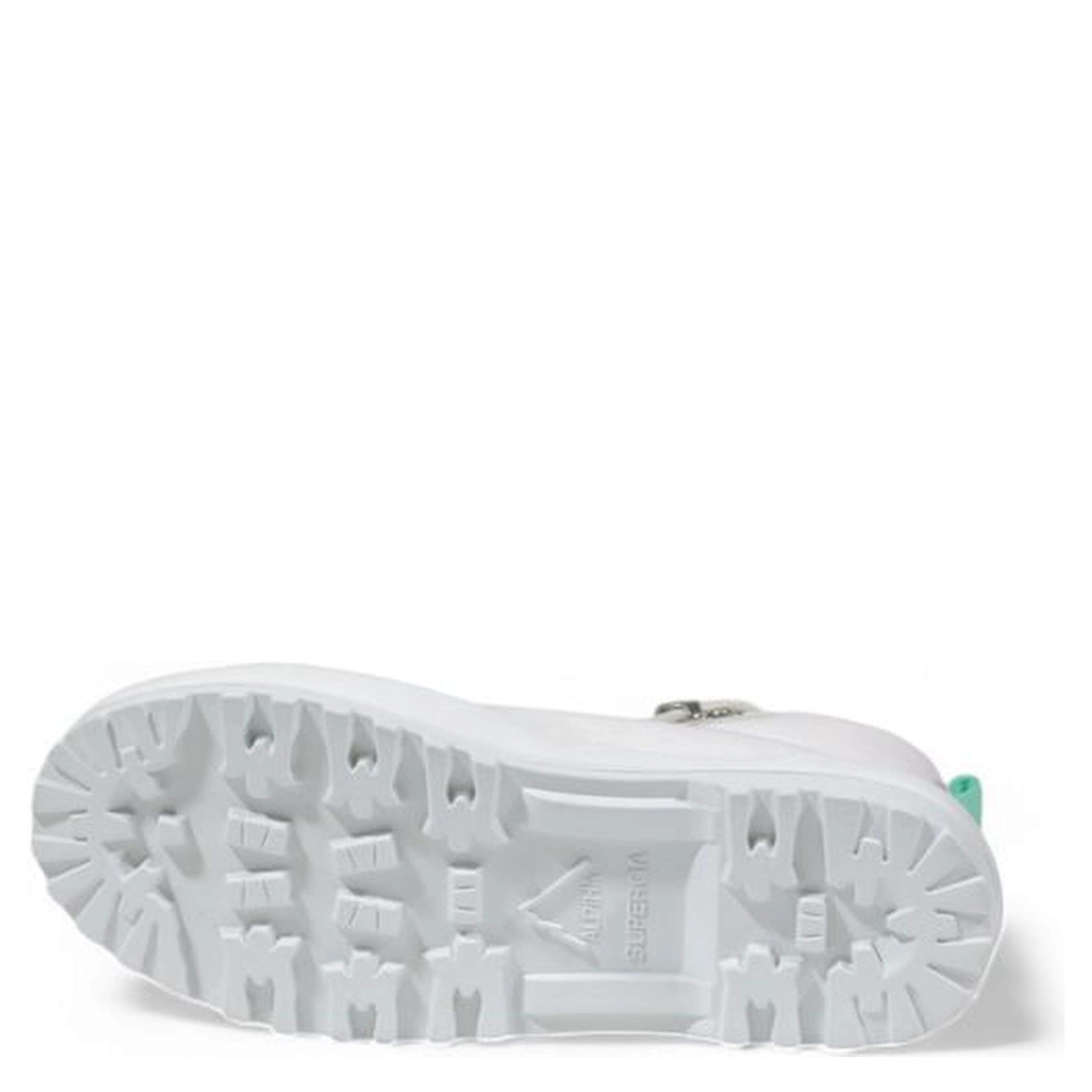 White Fabric Chunky Sneakers