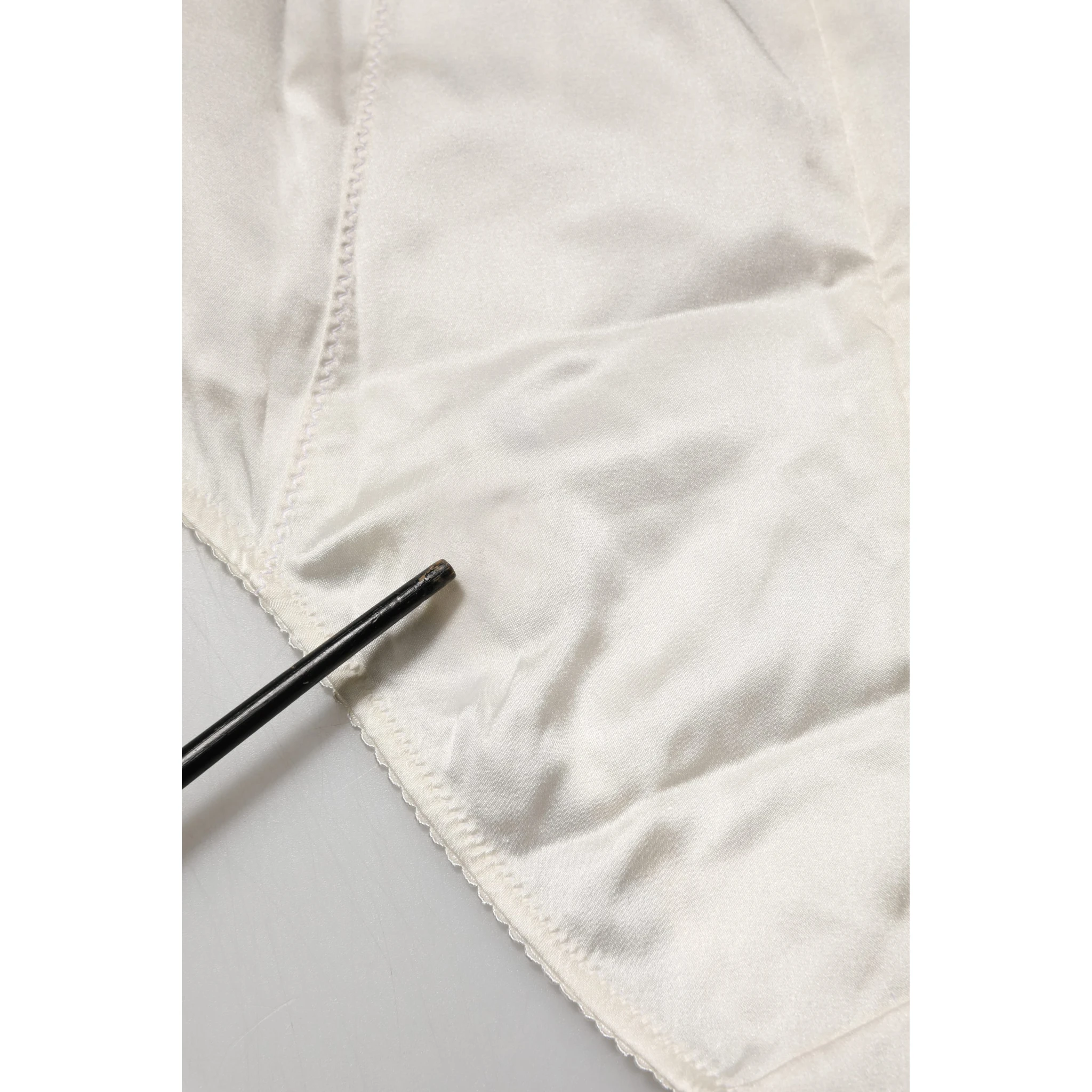 White Silk Blend High Waist Girdle Panty Underwear