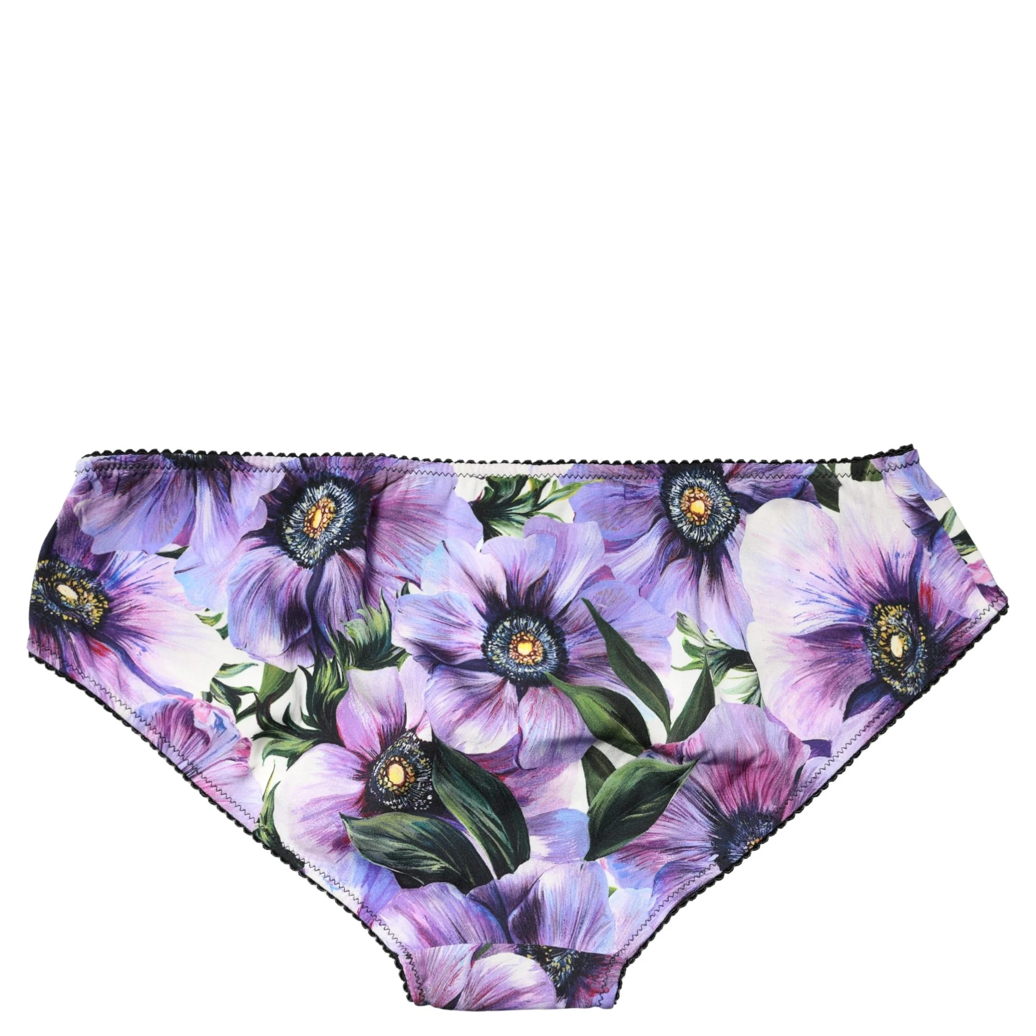 Multicolor Floral Mid Waist Brief Panty Underwear