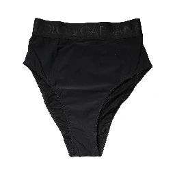 Black Logo Waistband High Brief Underwear