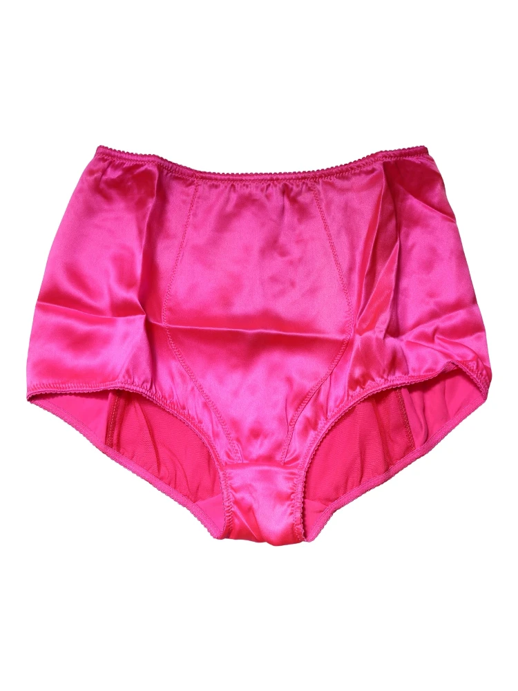 Blue Silk Blend High Waist Girdle Panty Underwear alternative