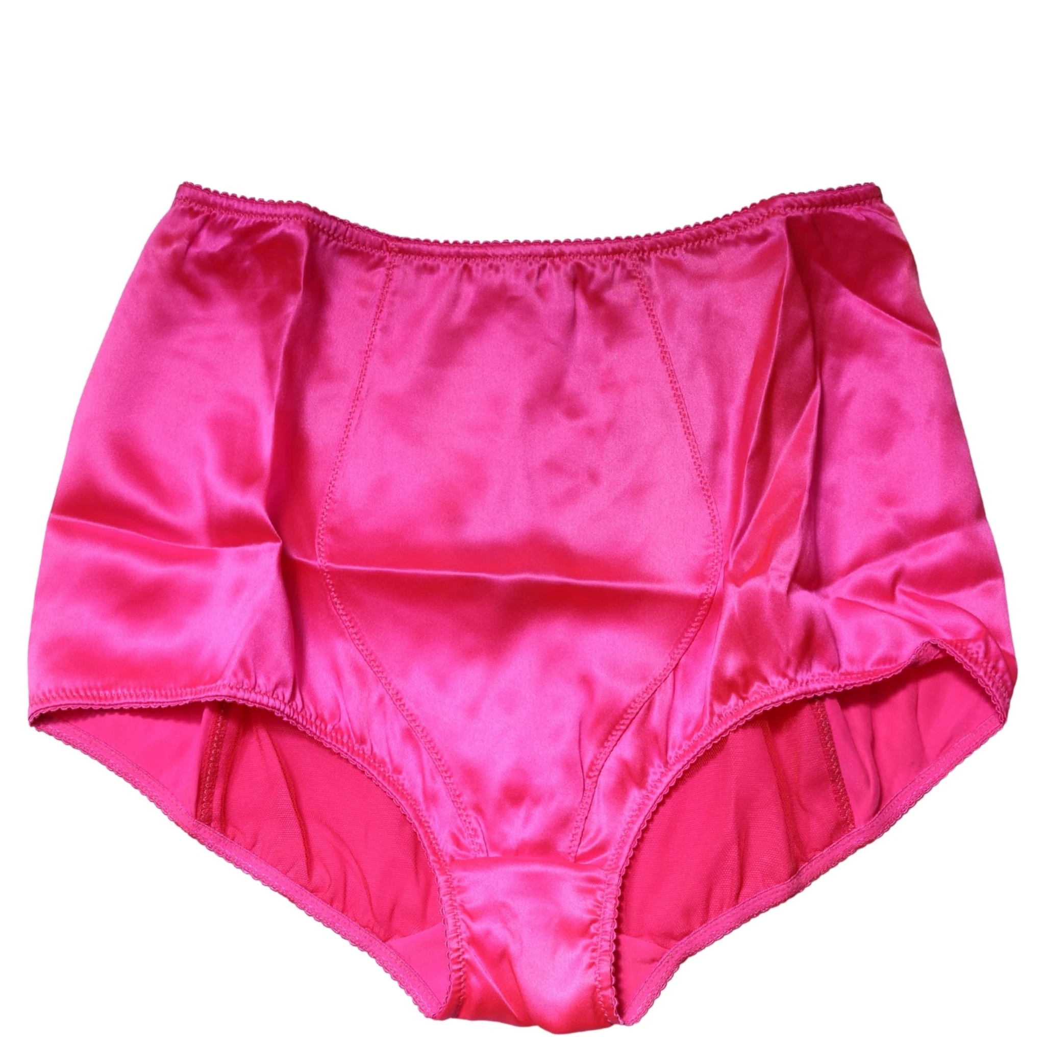 Blue Silk Blend High Waist Girdle Panty Underwear