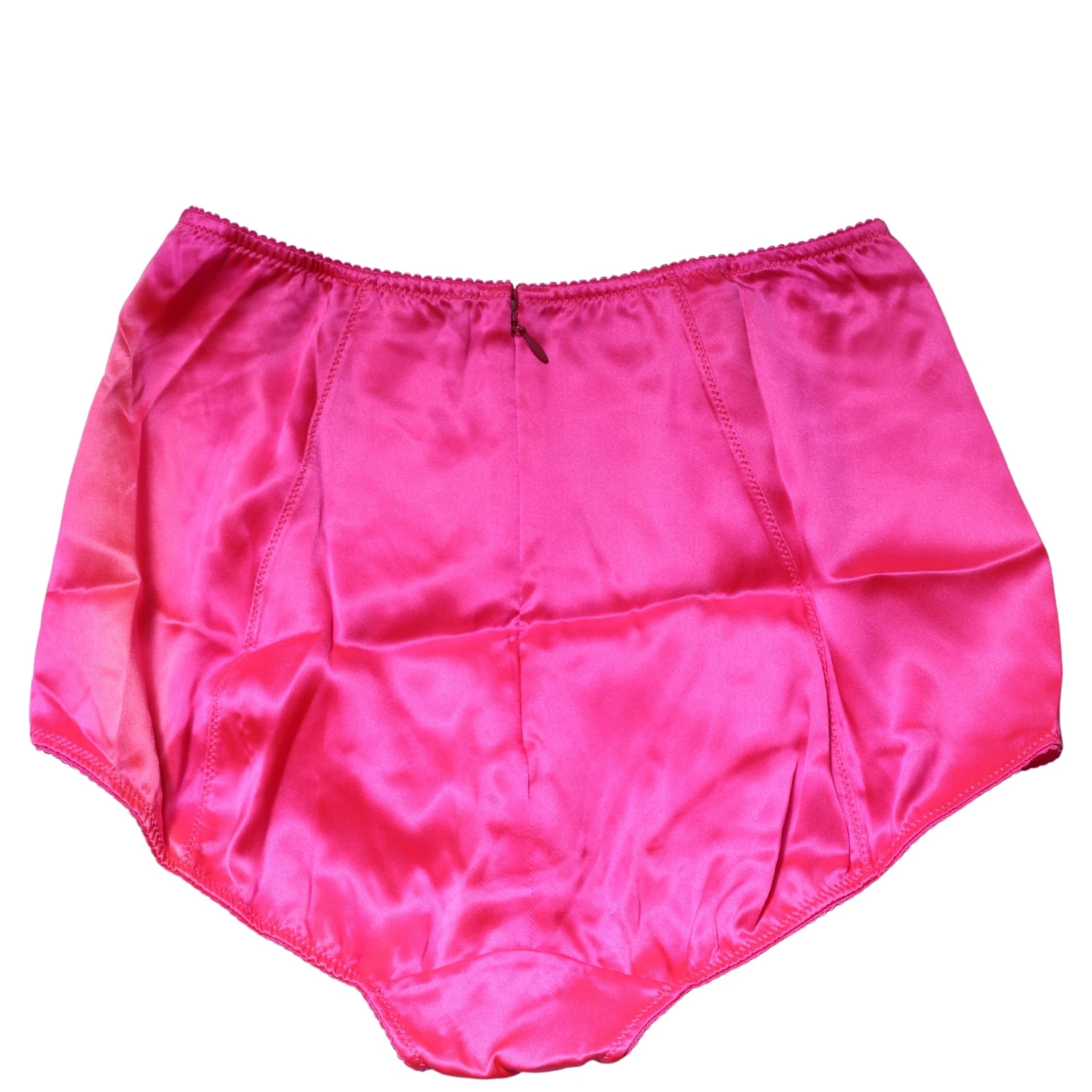 Blue Silk Blend High Waist Girdle Panty Underwear