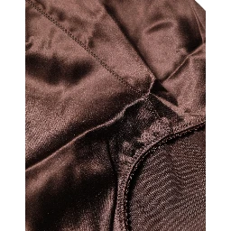 Brown Silk Blend High Waist Girdle Panty Underwear