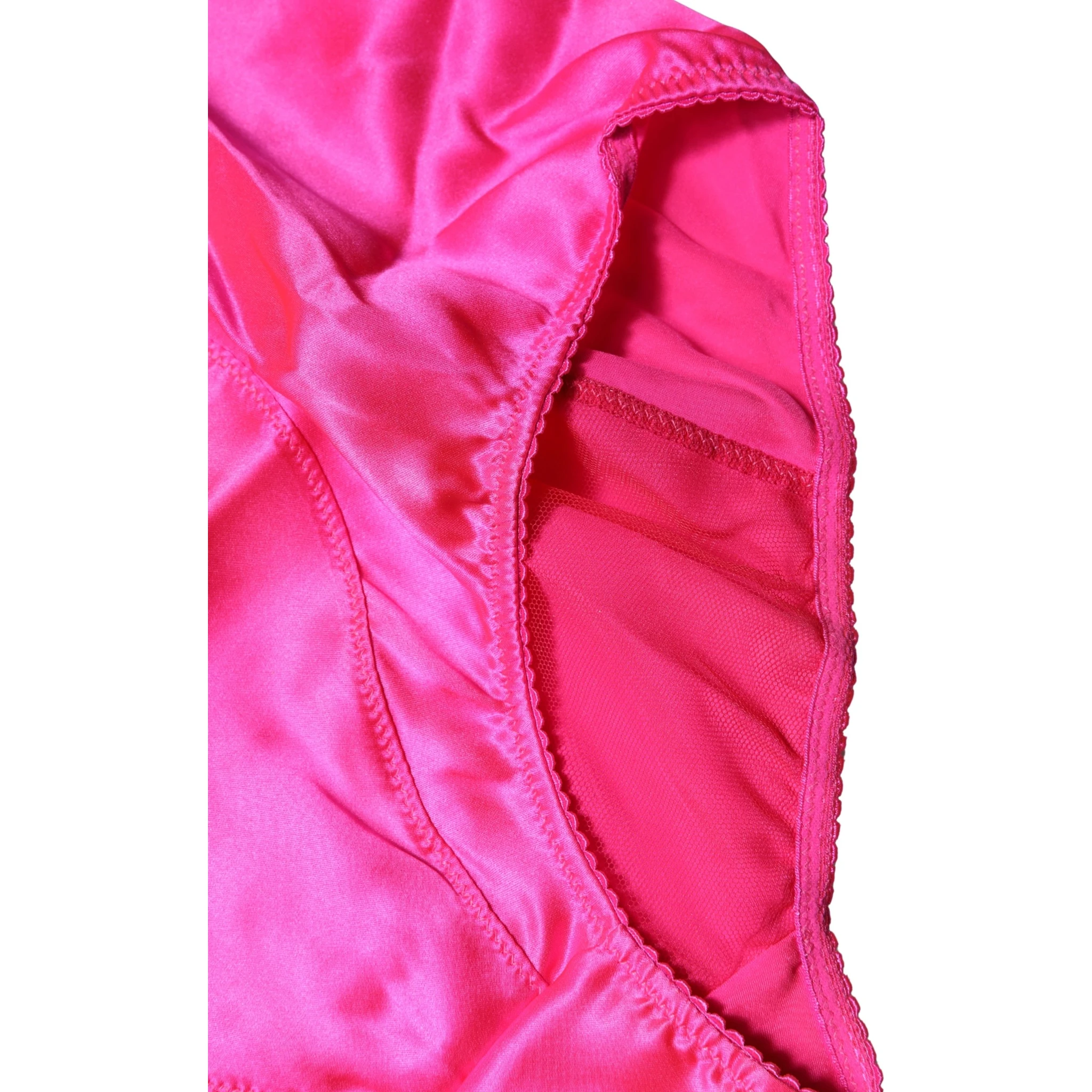 Blue Silk Blend High Waist Girdle Panty Underwear