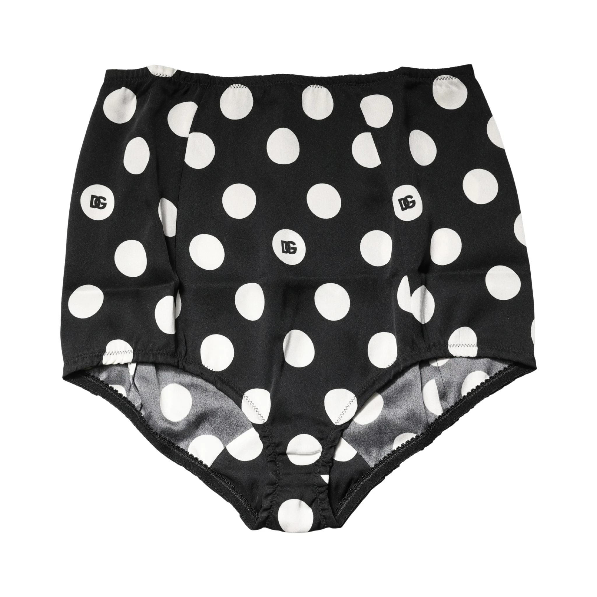 Black Polka Dot High Waist Girdle Panty Underwear